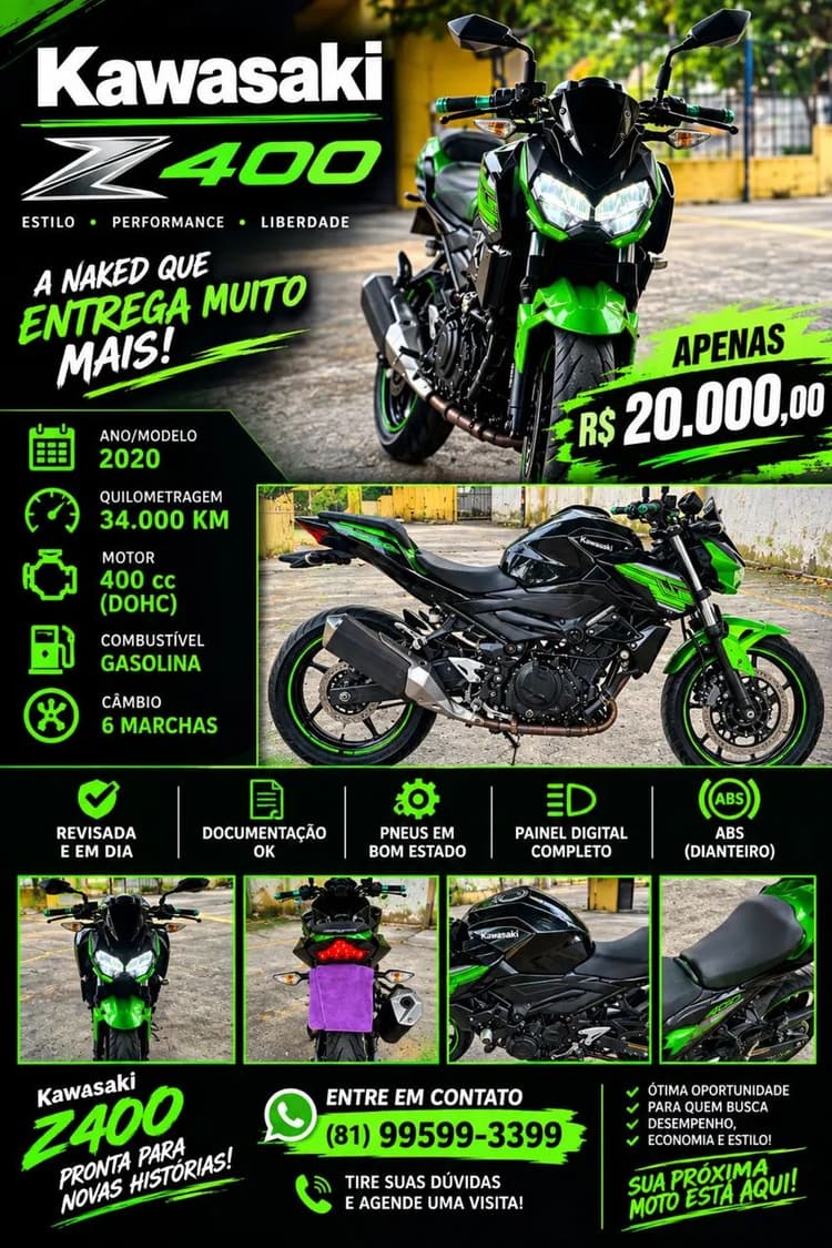 Kawazaki Z400 2020 