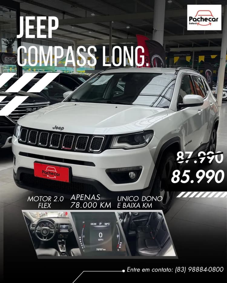 Jeep Compass Longitude 2.0 4X2 Flex 16V Aut. 2018