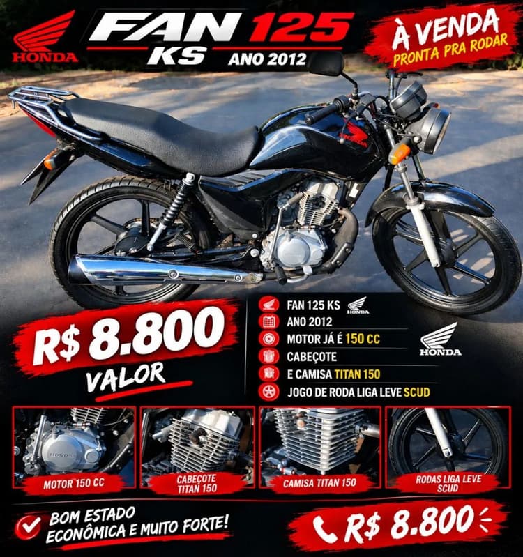 Vendo fan KS em otimo estado 