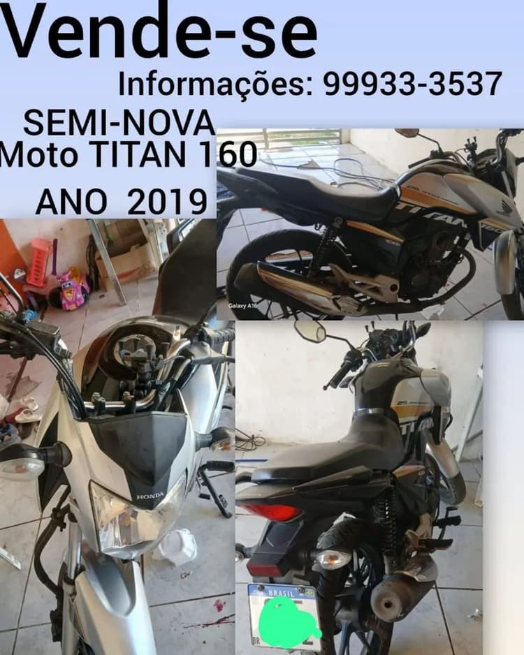Vendo moto único Dono.