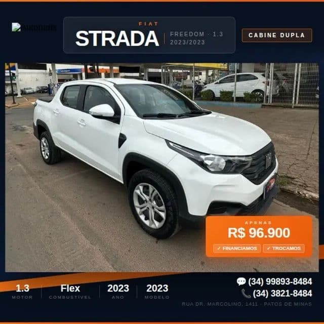 Fiat Strada Freedom 1.3 Flex 8V CD 2023