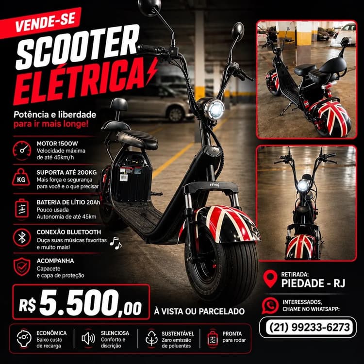 Vende-se scooter 