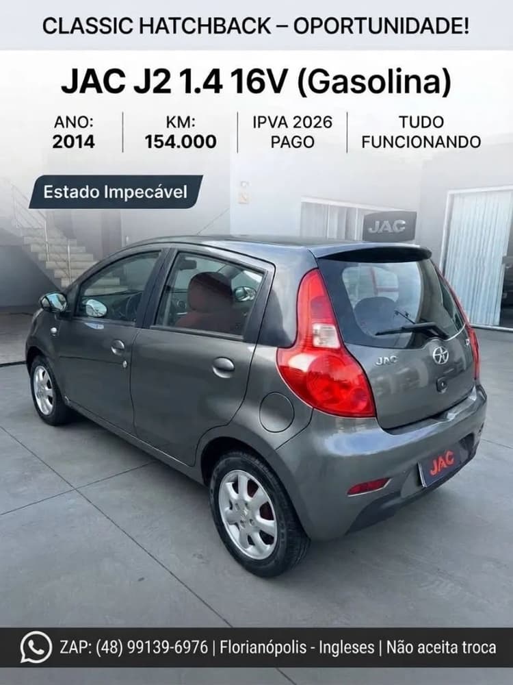 JAC J2 1.4 16V 5P Mec. 2014