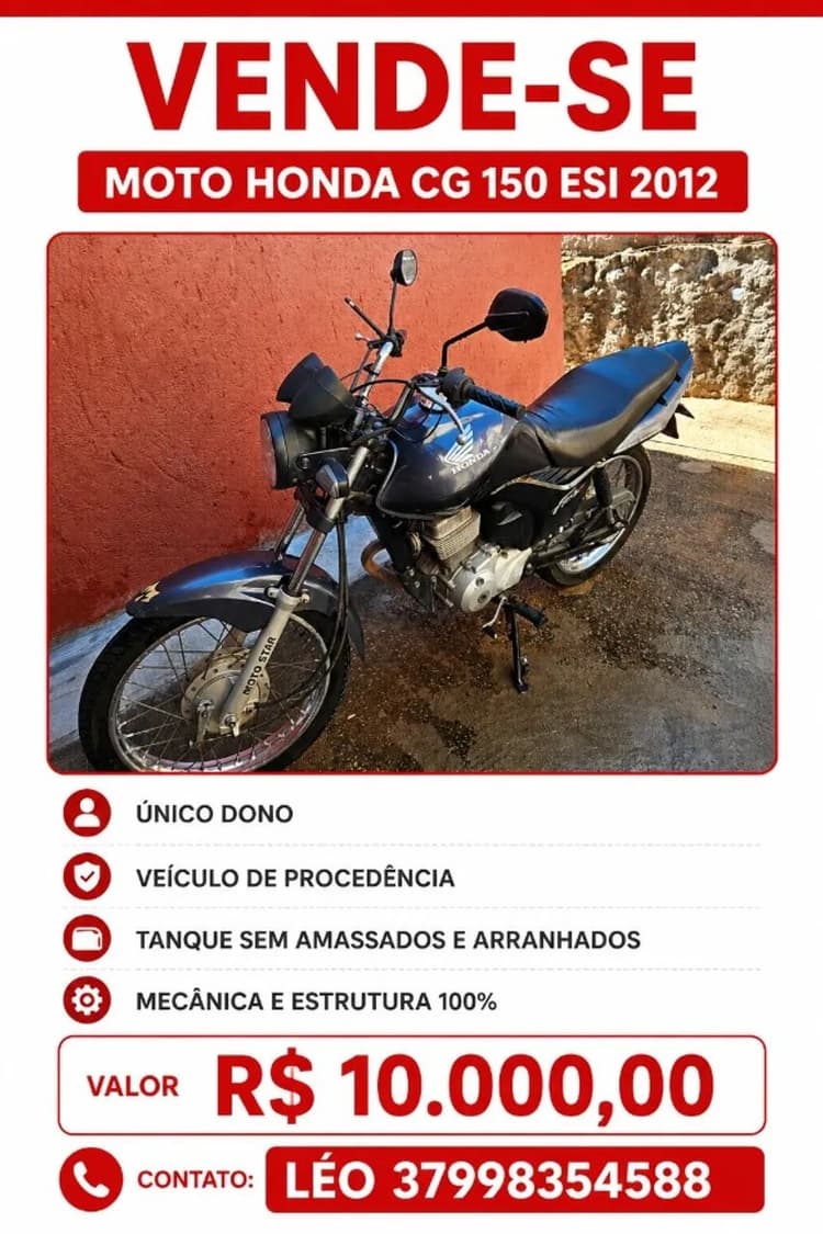 HONDA CG ESI 2012