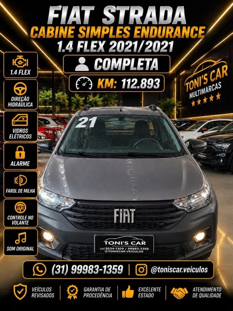 Fiat Strada Endurance 1.4 Flex 8V CS Plus 2021
