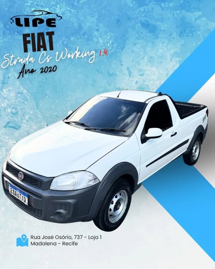 Fiat Strada Working Hard 1.4 Fire Flex 8V CS 2020