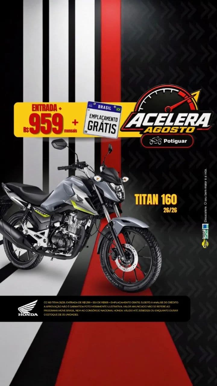 TITAN COM 0 DE ENTRADA E EMPLACAMENTO GRÁTIS