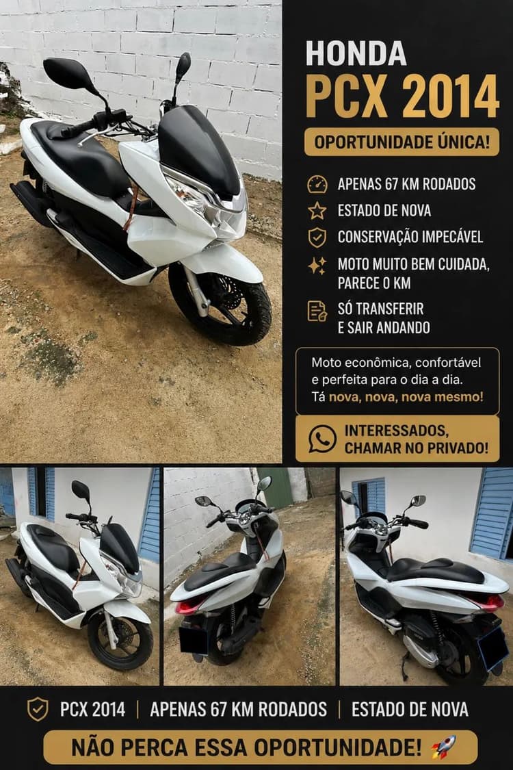 Honda PCX 2014 - Oportunidade única!