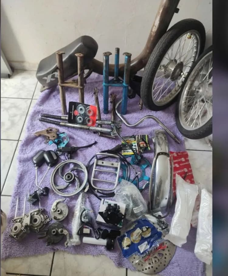 mobilete + peças