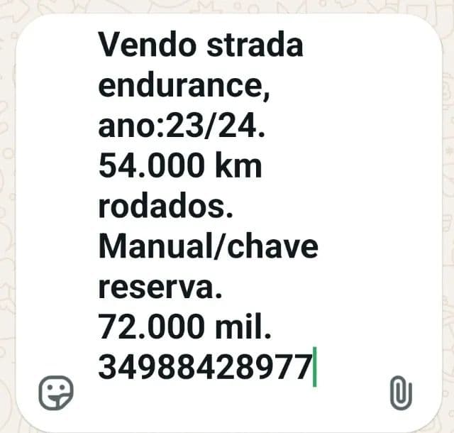 Fiat Strada Endurance 1.3 Flex 8V CS 2024