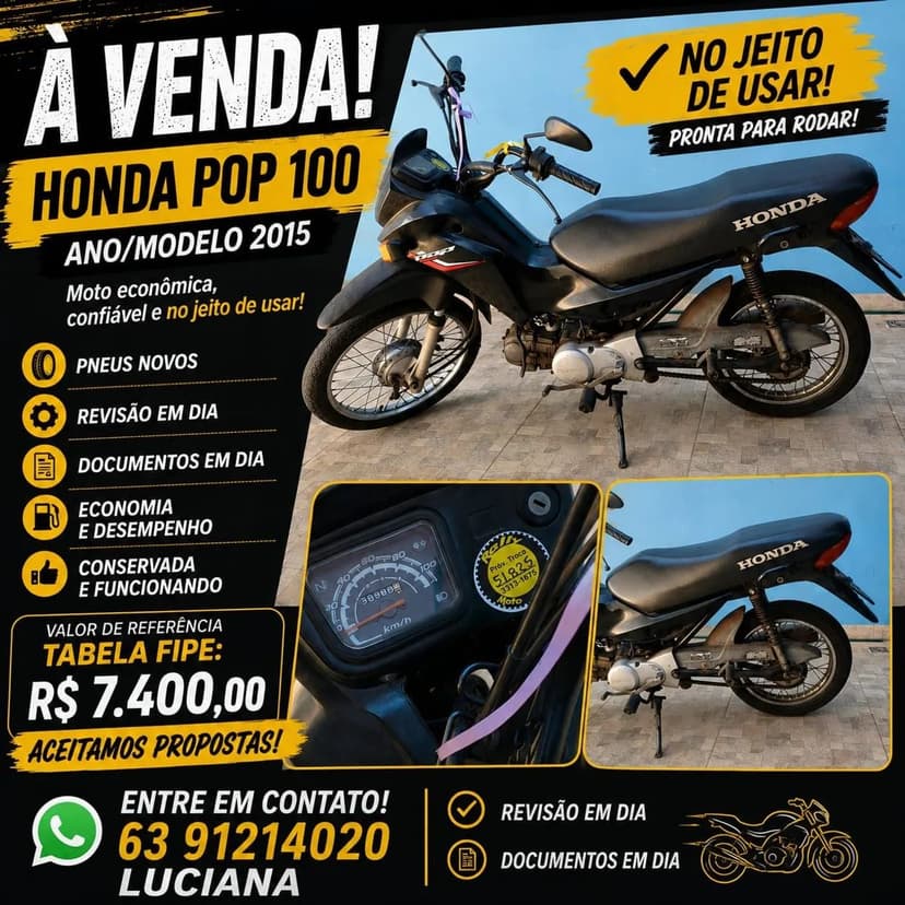 Vendo moto POP