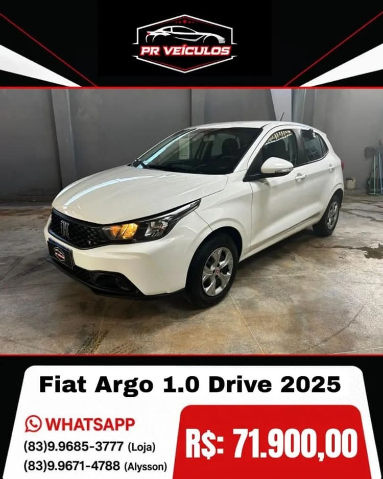 Fiat Argo 1.0 6V Flex. 2025