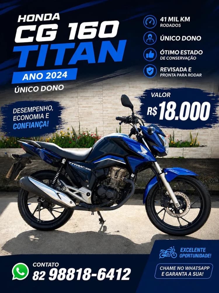 Vendo Titan 160  2024