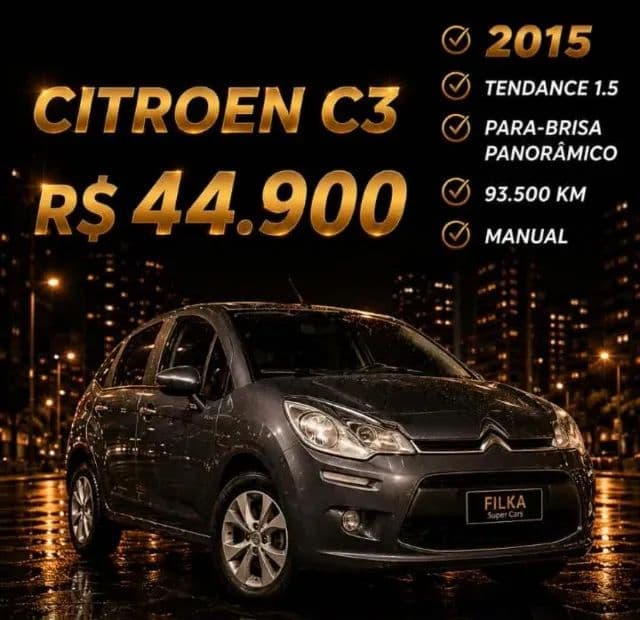 Citroen C3 Tendance 1.5 Flex 8V 5P Mec. 2015