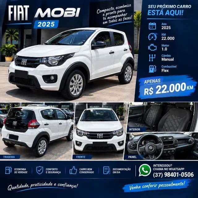 Fiat Mobi Like 1.0 Fire Flex 5P. 2025
