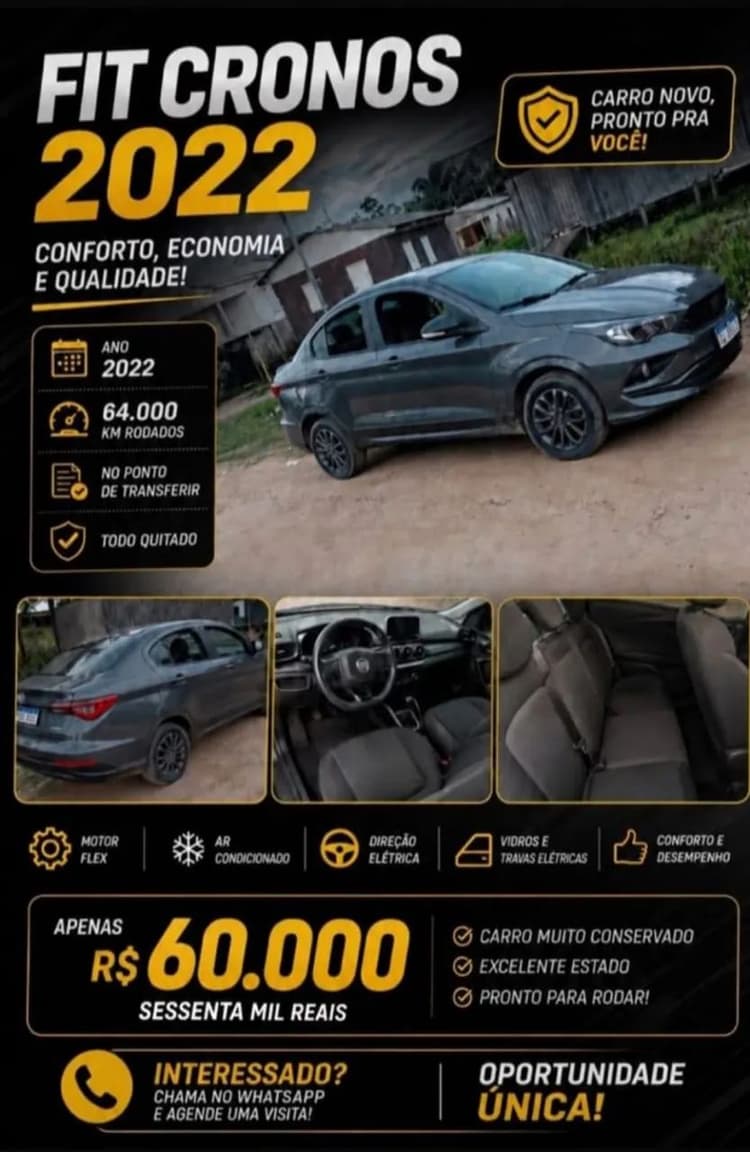 Fiat Cronos Drive 1.3 8V Flex 2022