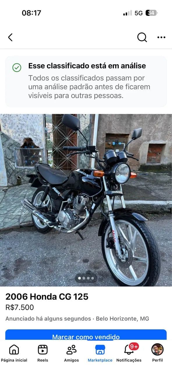 Cg 125 completa extremamente nova !! 