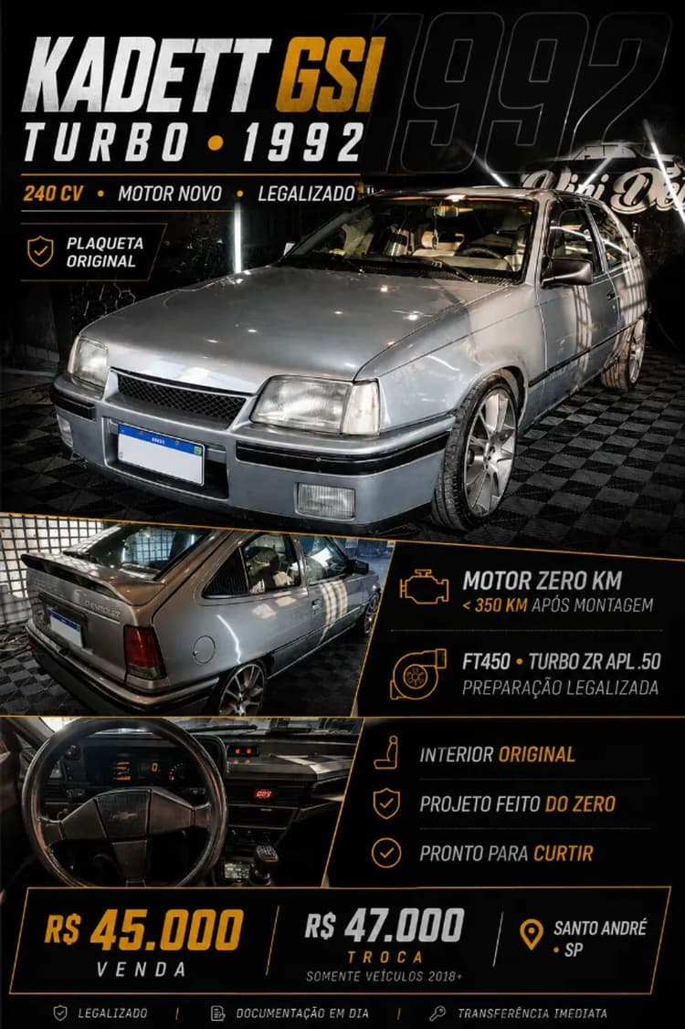 Chevrolet Kadett GSI / GS 2.0 1992
