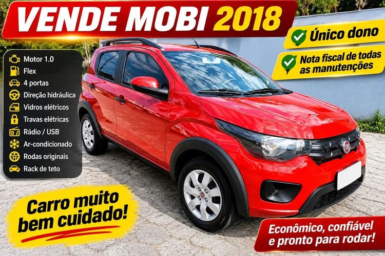 Fiat Mobi WAY 1.0 Fire Flex 5P. 2018