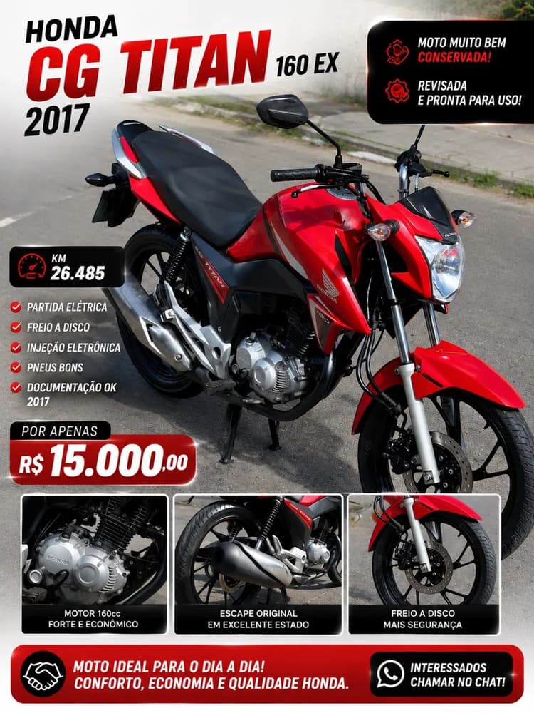 Honda CG Titan EX 2017