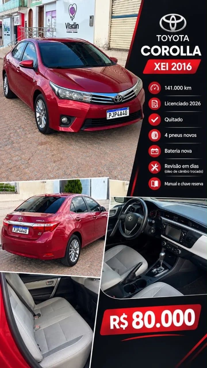 Toyota Corolla XEI 2.0 Flex 16V Aut. 2016