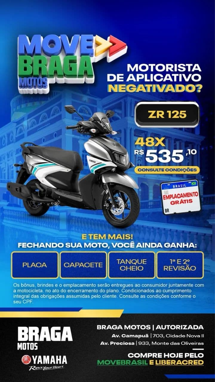 Sai com sua moto 0km