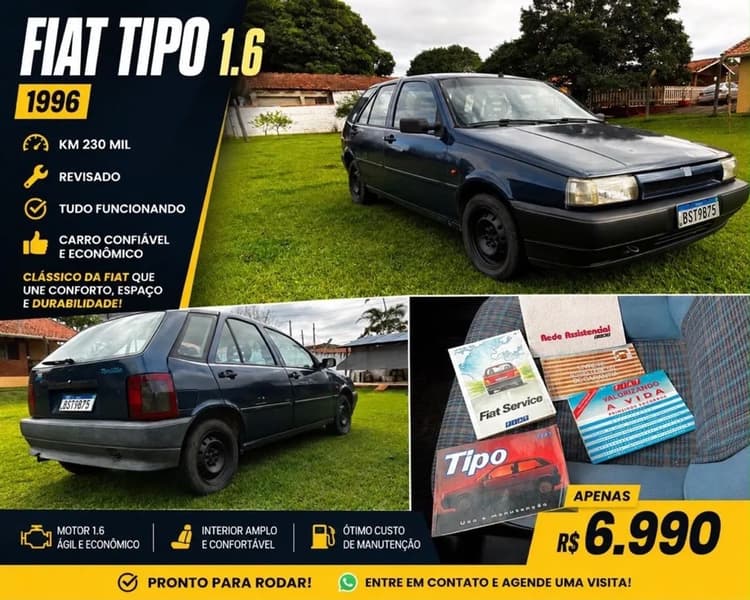Fiat Tipo 1.6 I.e. 2P E 4P 1994