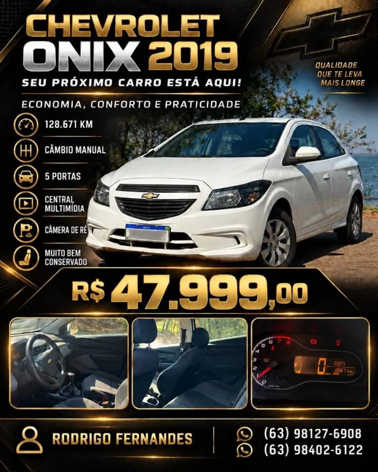 Chevrolet Onix JOY Hatch 1.0 8V Flex Mec. 4P 2019