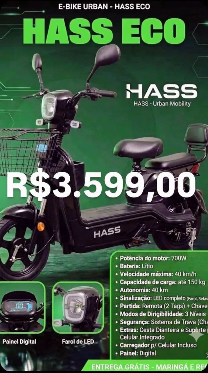 Scotter eletrica Hass 700w