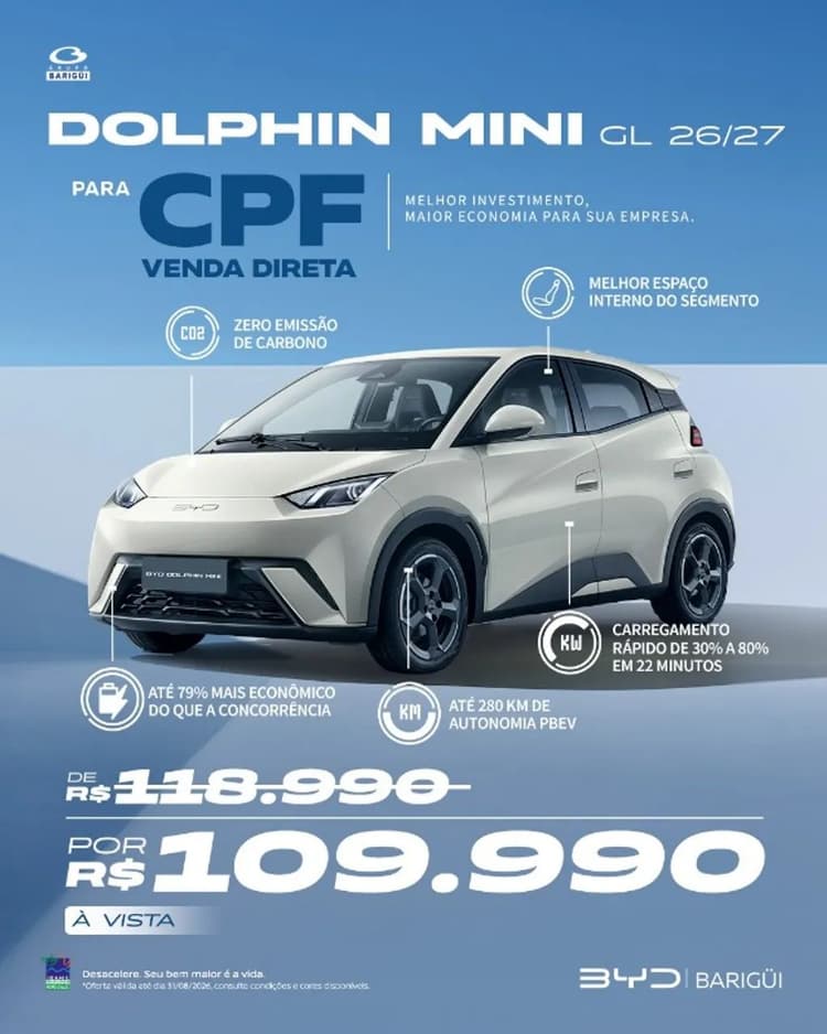 BYD Dolphin Mini GL 2027