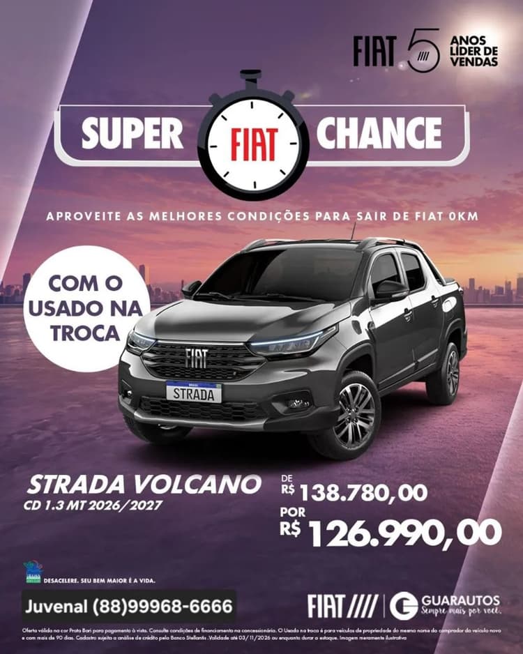 Fiat Strada Volcano 1.3 Flex 8V CD 2027