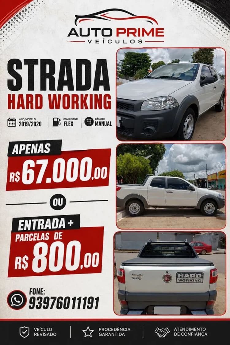 Fiat Strada Working 1.4 MPI Fire Flex 8V CD 2016