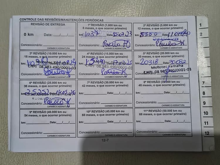 Moto de procedência. 