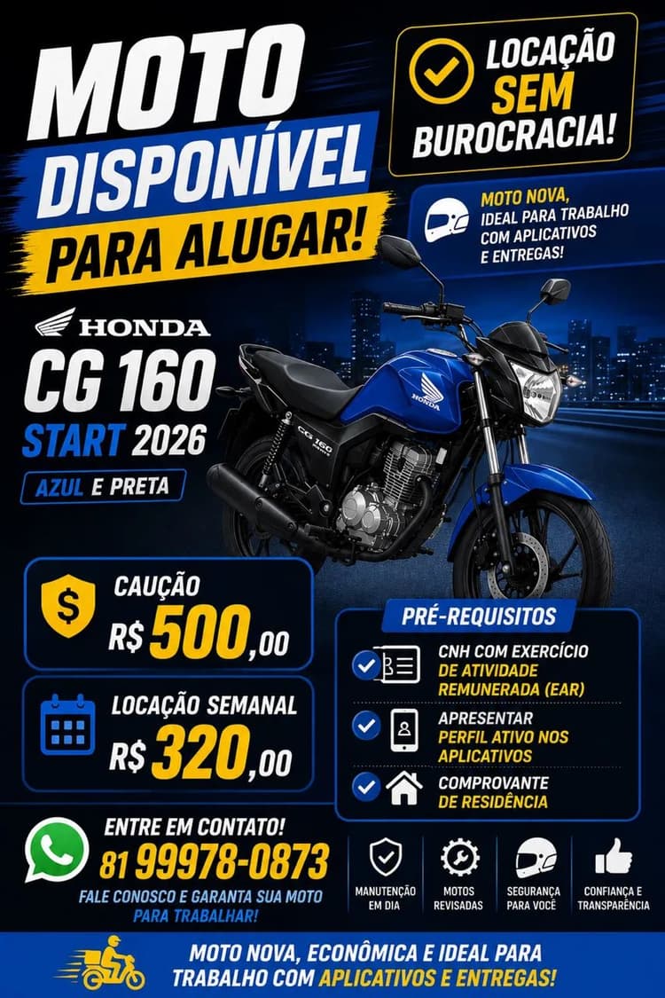 Aluguel de moto 