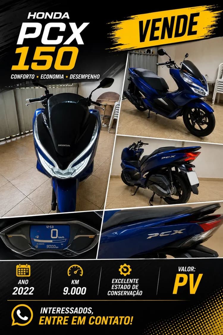 Honda PCx muito nova 