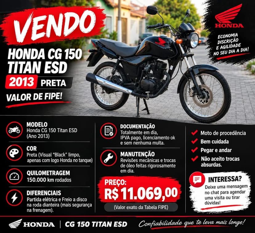 Vendo Moto 150cc