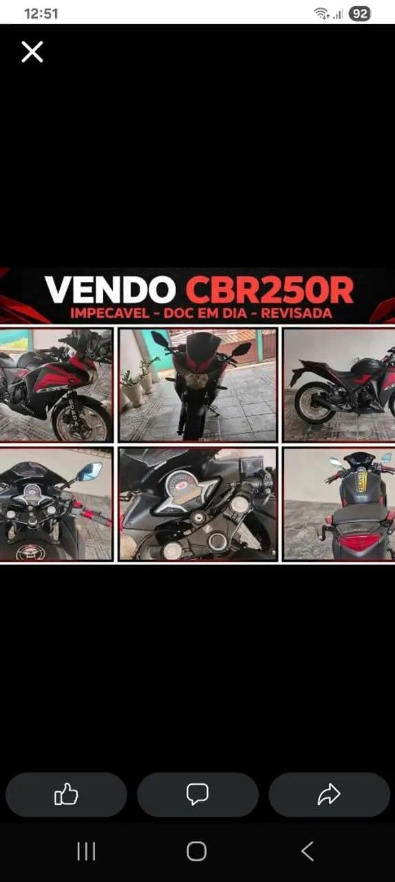 Moto regularizada e quitada 