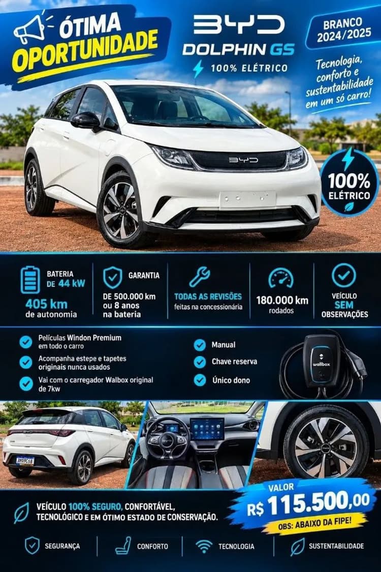 BYD Dolphin EV (Elétrico) 2025