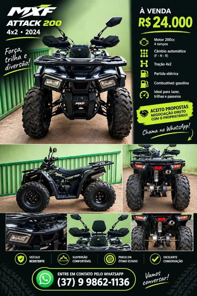 MXF Attack 200 4x2 Ano 2024 