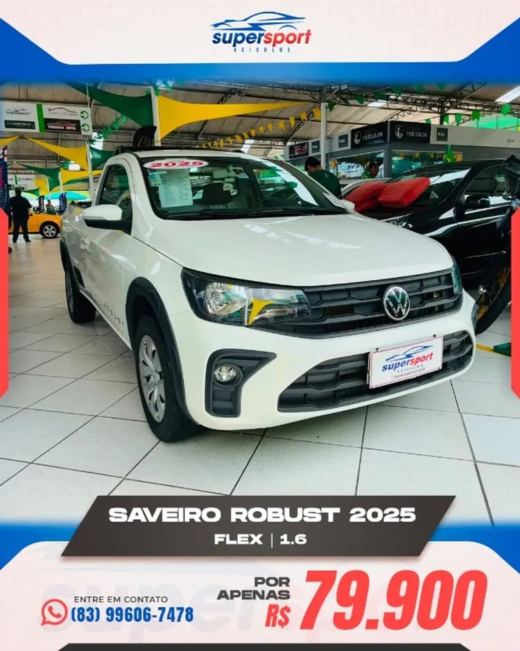 Volkswagen Saveiro Robust 1.6 Total Flex 16V 2025