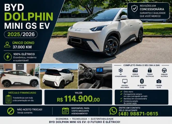 BYD Dolphin Mini (Elétrico) 2026