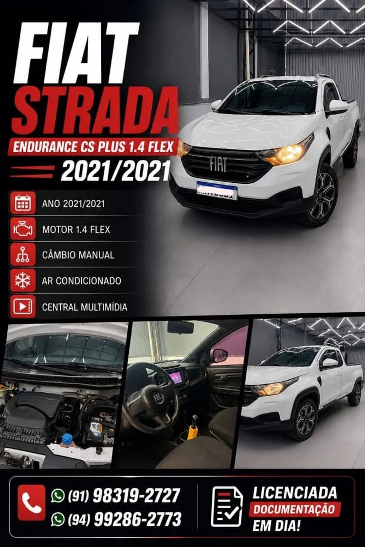 Fiat Strada Endurance 1.4 Flex 8V CS Plus 2021
