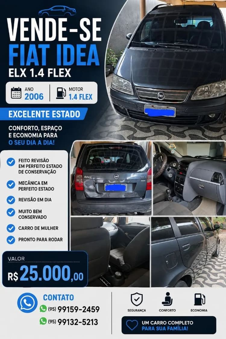 Fiat Idea ELX 1.4 MPI Fire Flex 8V 5P 2007
