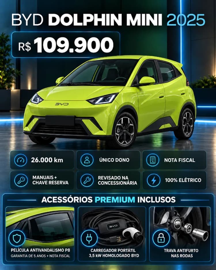 BYD Dolphin Mini (Elétrico) 2025