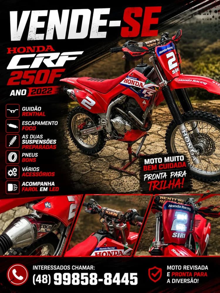 CRF250f ano 2022