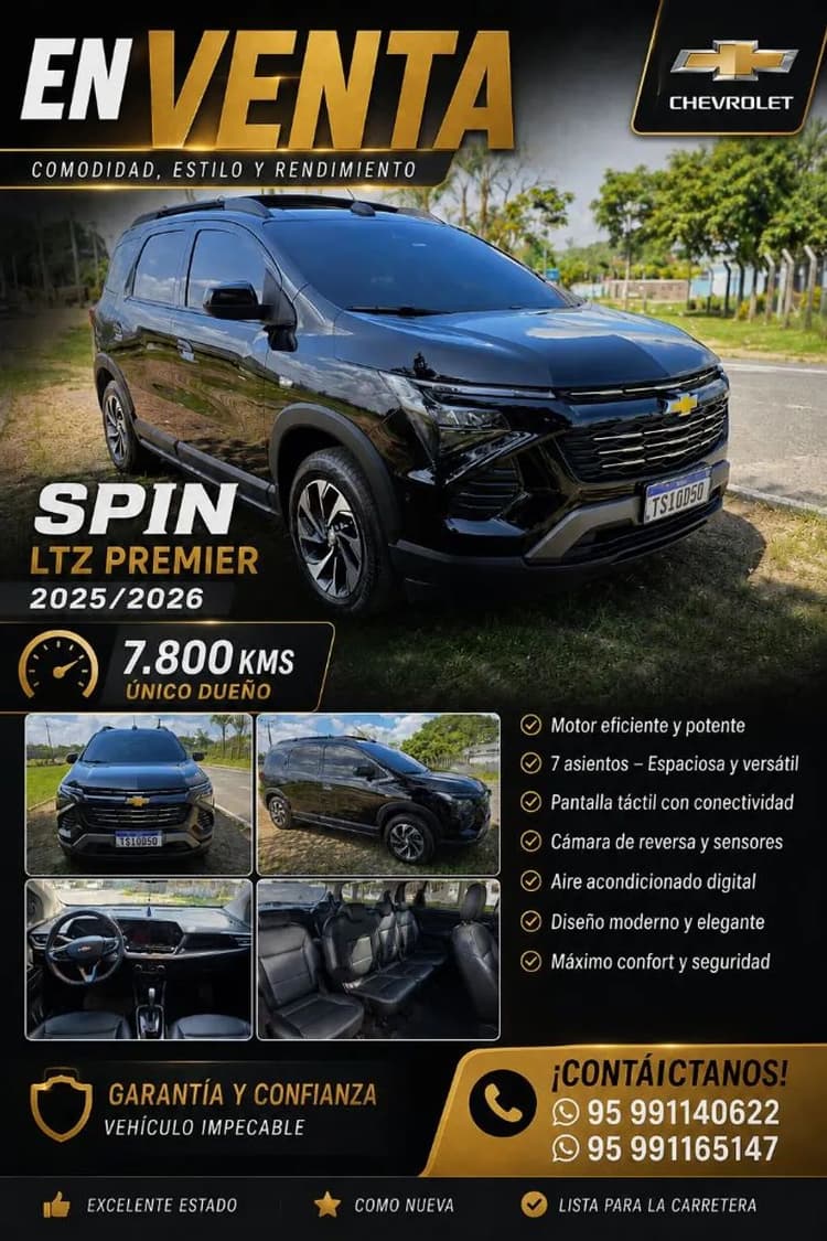 Chevrolet Spin Premier 1.8 8V Econo.flex 5P Aut. 2026