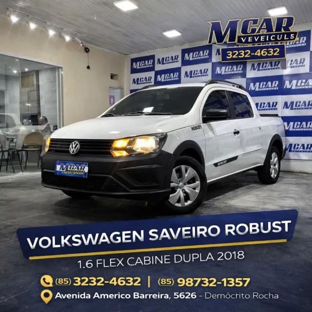 Volkswagen Saveiro Robust 1.6 Total Flex 8V CD 2018