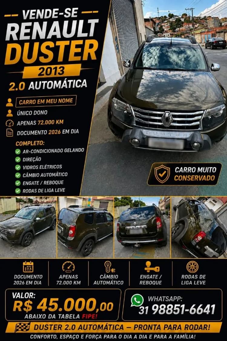 Renault Duster Dynamique 2.0 Hi-flex 16V Aut. 2013