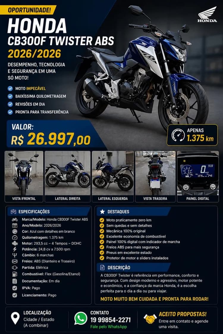 CB 300F Twister 