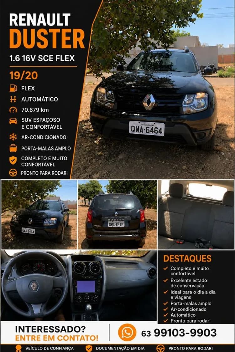 Renault Duster Authent. 1.6 Flex 16V Aut.(pcd) 2020